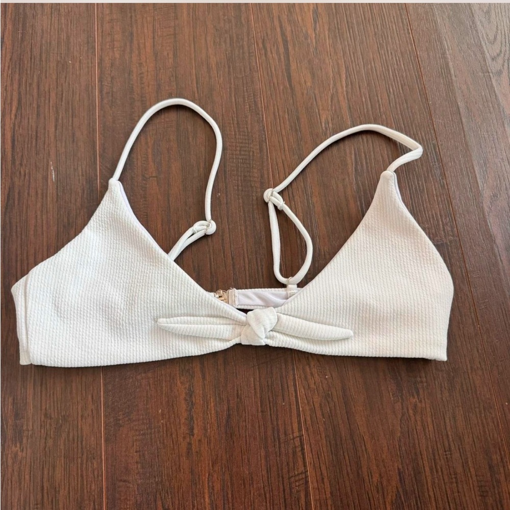 white swimsuit top
